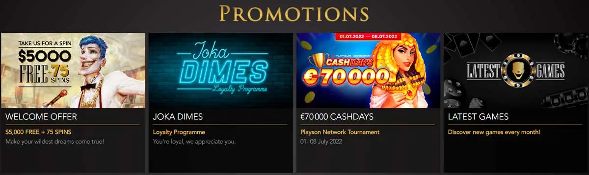 Wild Card City Casino Bonuses